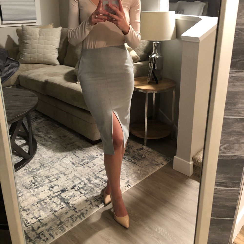 Classy Midi Skirt with Slit